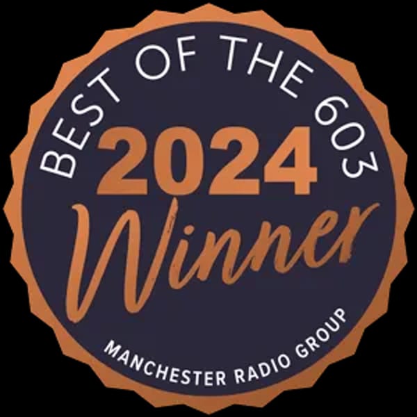 Fotia Greek Taverna's 'Best of the 603 2024 Winner' award from Manchester Radio Group.
